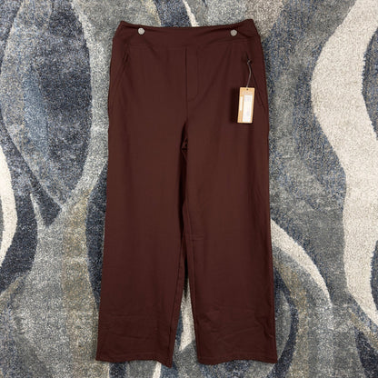 NWT Eddie Bauer Wayfarer Barrel Pants Womens M Concord Brown