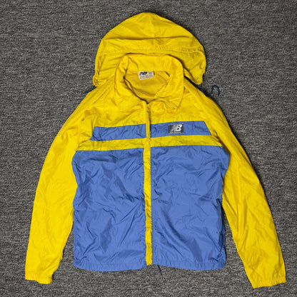 Vintage New Balance Windbreaker Jacket Mens L Yellow Blue