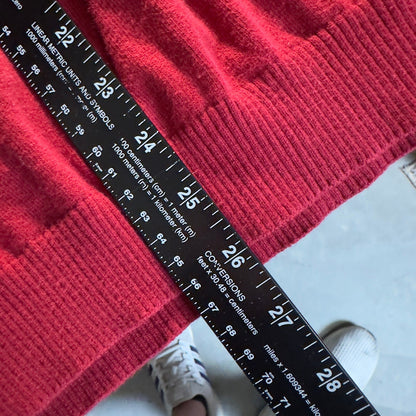 Vintage Y2K Eddie Bauer V-Neck Sweater Womens L Red Knit