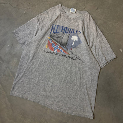 Vintage H.L. Hunley Charleston SC Submarine Graphic Tee XL