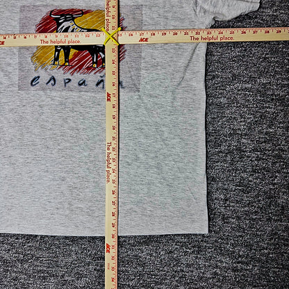 SOL'S Regent Espana Spain Bull Graphic Tee Mens XL Gray