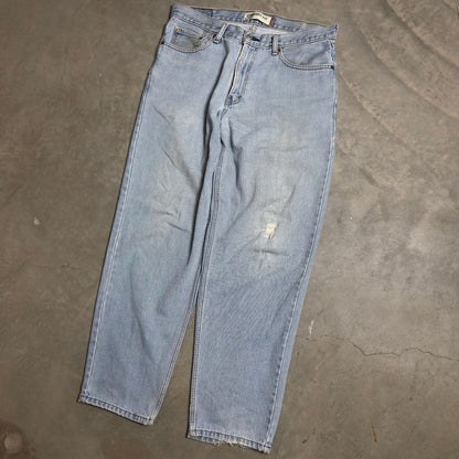Vintage Levis 560 Comfort Fit Jeans Mens 34x32 Light Blue Baggy 90s Streetwear
