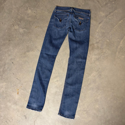 Hudson Skinny Jeans Womens 26 Blue Low Rise Y2K
