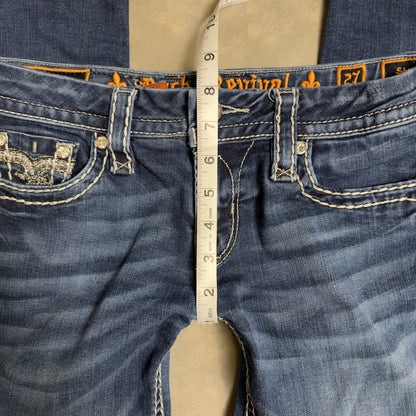 Rock Revival Celeste Skinny Jeans Womens 27 Blue