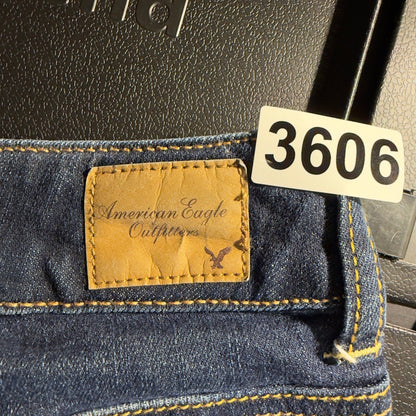 Vintage American Eagle Denim Shorts Womens 4 Blue Cutoff Y2K