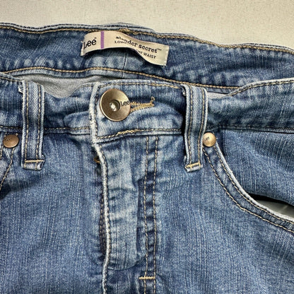 Lee Womens 8 Blue Bootcut Jeans Low Rise Medium Wash