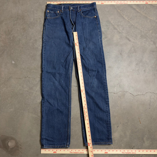 Vintage Y2K Levi's 501 Original Fit Jeans Mens 33x36 Blue Medium Wash Baggy