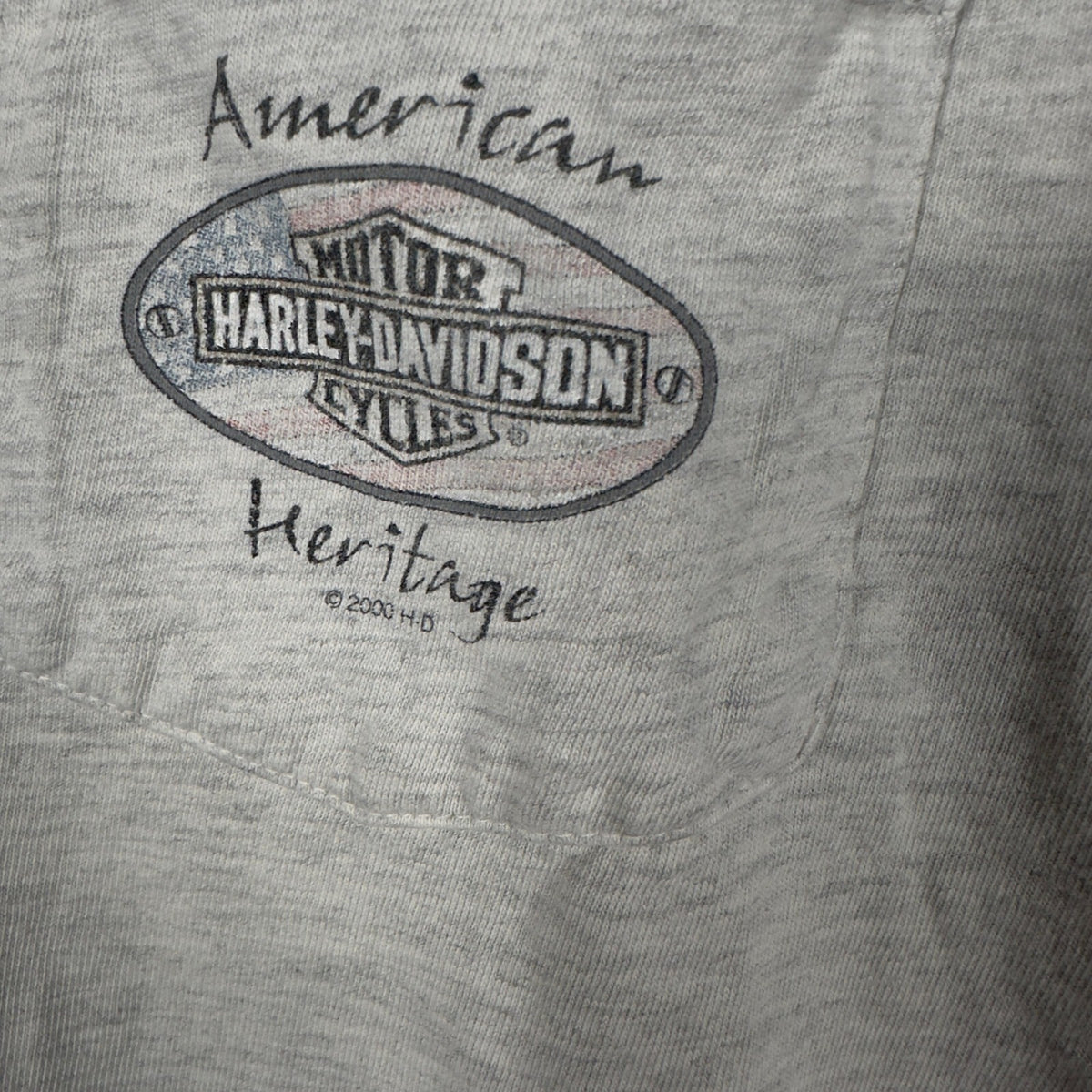 Vintage 2000 Harley Davidson Tee Mens XL Gray Beaverton OR