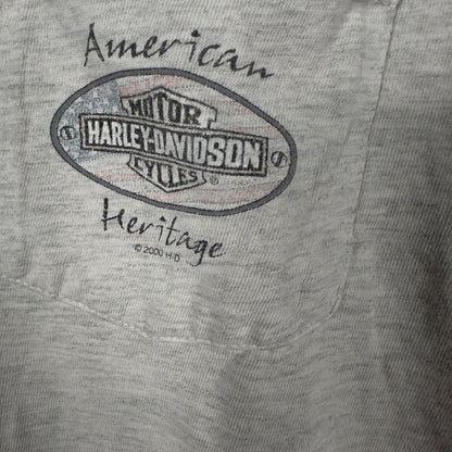 Vintage 2000 Harley Davidson Tee Mens XL Gray Beaverton OR