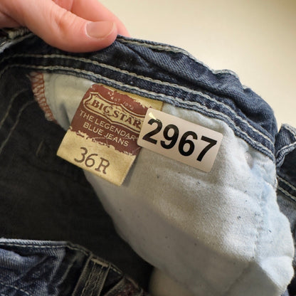 Y2K Big Star Legendary Blue Jeans Mens 36R Baggy Straight
