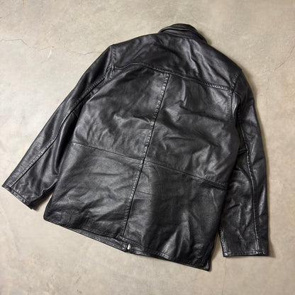 Vintage Wilsons Leather M. Julian Jacket Mens M Black Thinsulate Streetwear 90s