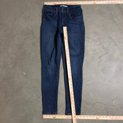 Levi's 721 High Rise Skinny Jeans Womens 27x28 Blue