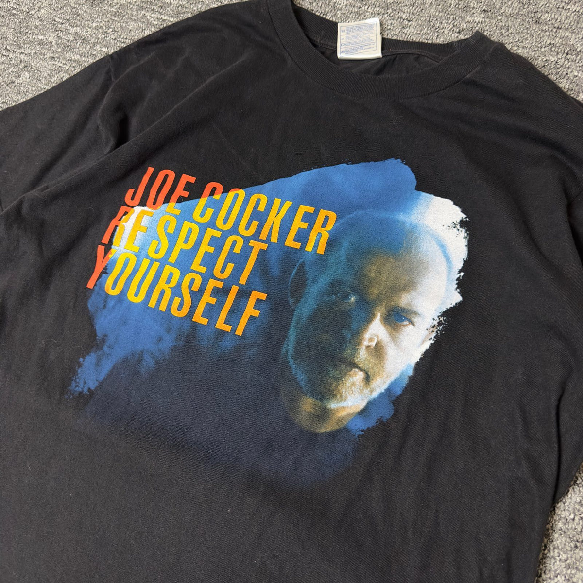 Vintage 2003 Joe Cocker Respect Yourself Tee Large Black