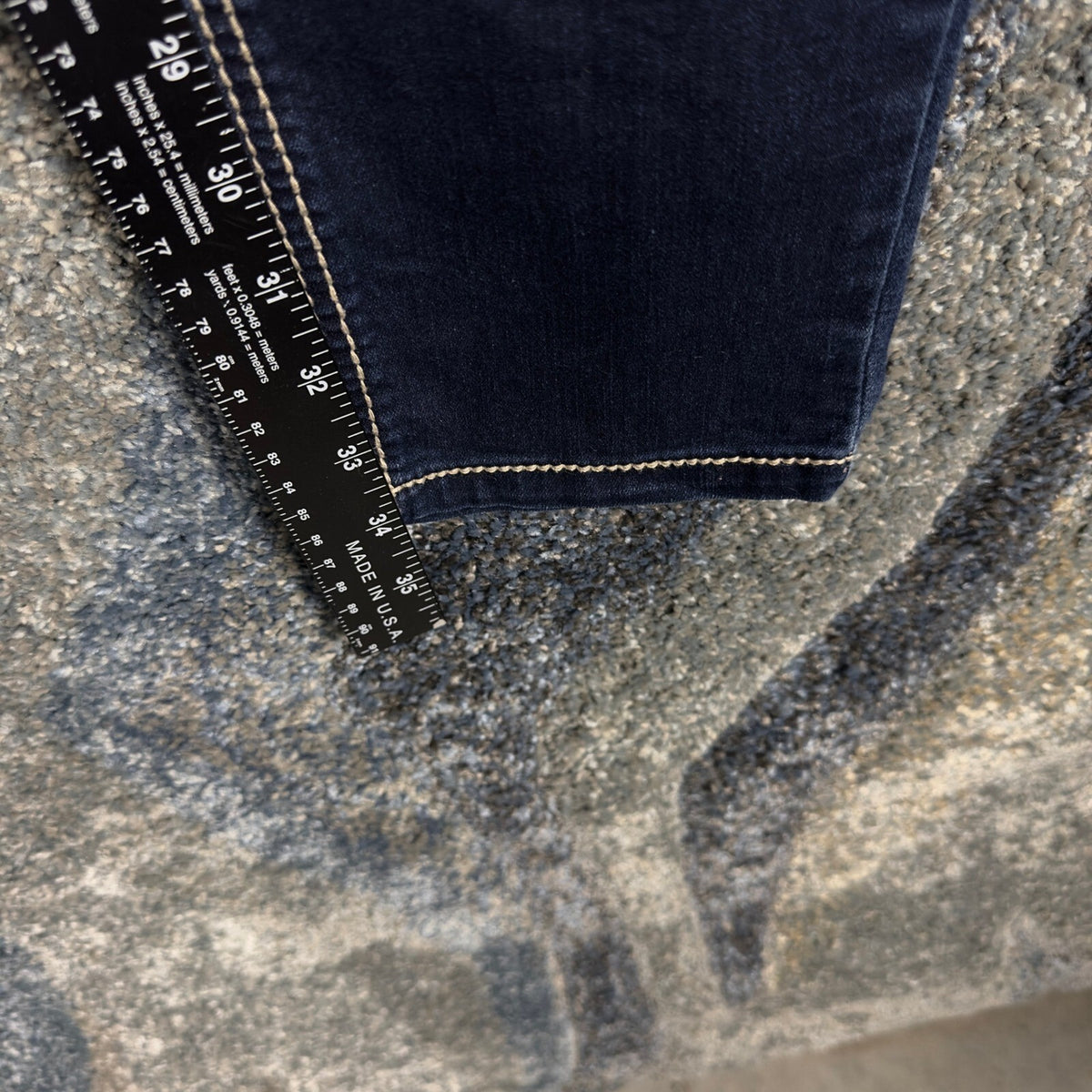 Y2K Maurices Skinny Jeans Womens 31x29 Dark Wash Embroidered