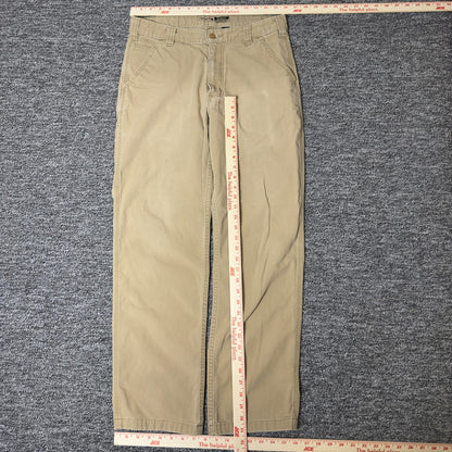 Carhartt Relaxed Fit Pants Mens 33x32 Khaki Baggy Workwear