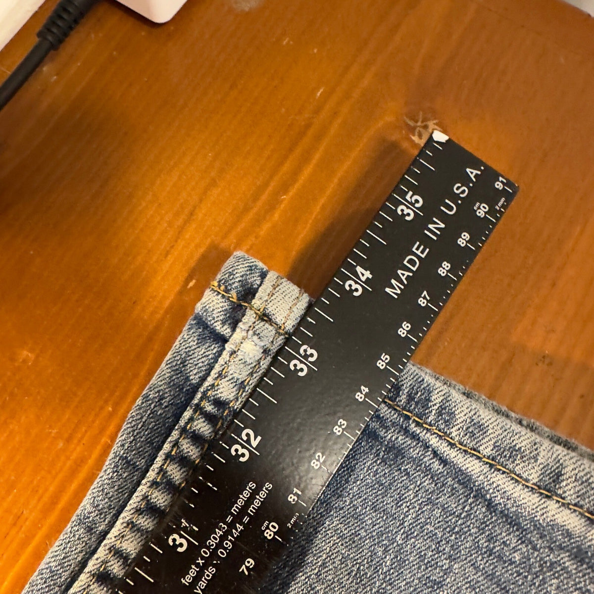 Levi's 505 Regular Fit Jeans Mens 35x34 Medium Wash