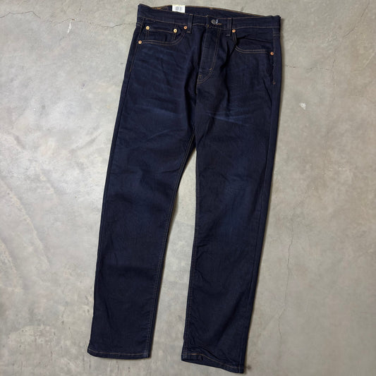 NWT Levi's 502 Taper Stretch Jeans Mens 34x32 Dark Indigo