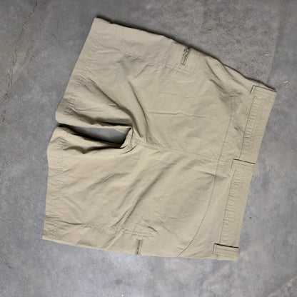 Eddie Bauer Cargo Shorts Womens 4 Khaki Hiking Outdoors