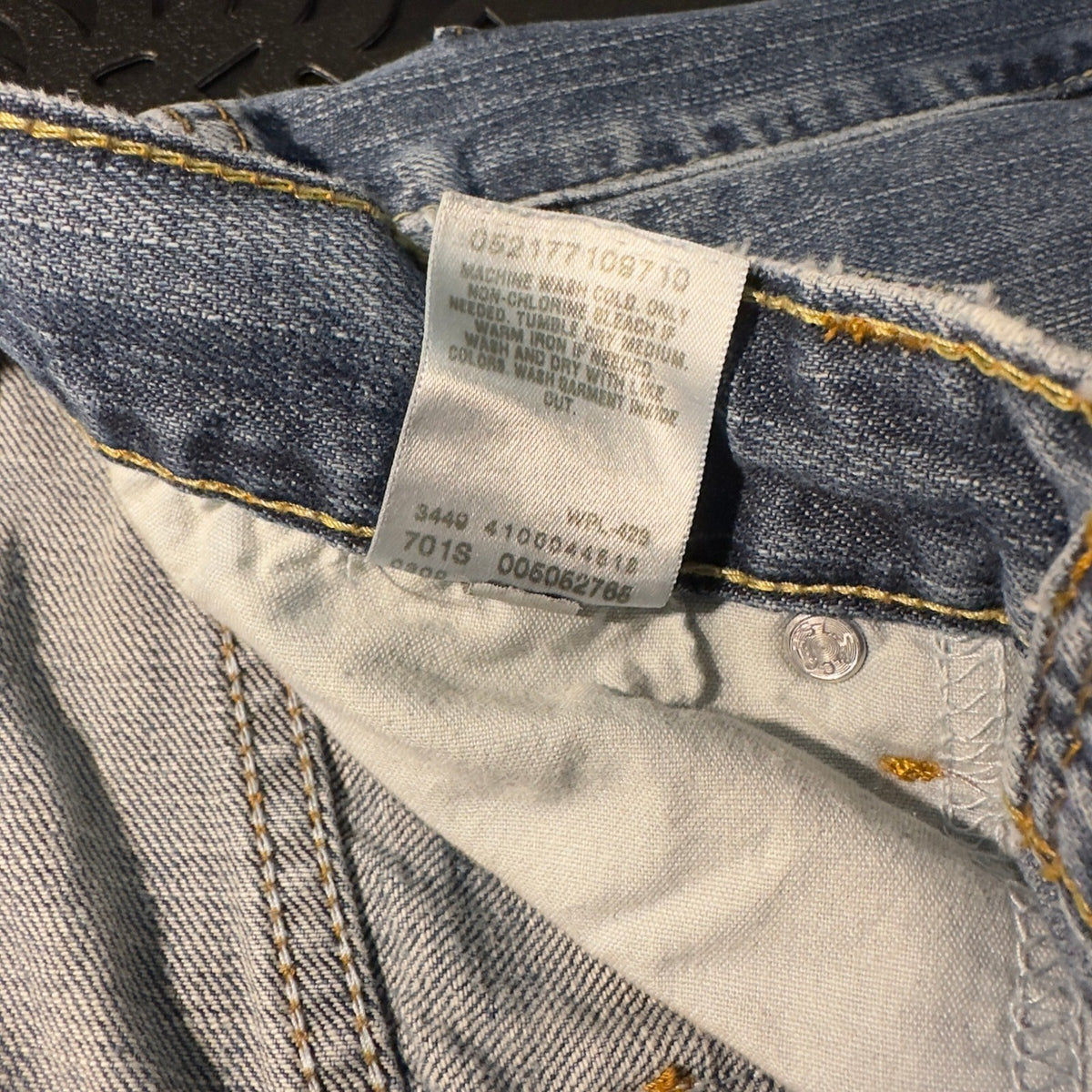 Levi's 505 Regular Fit Jeans Mens 32x34 Blue Baggy Straight