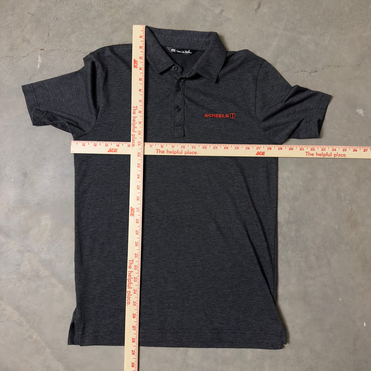 TravisMathew Scheels Polo Mens S Gray
