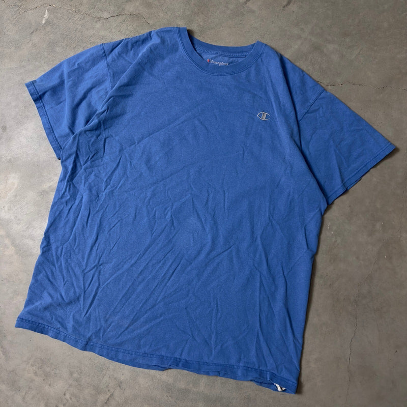 Champion Embroidered Logo T-Shirt Mens XL Blue Sportswear