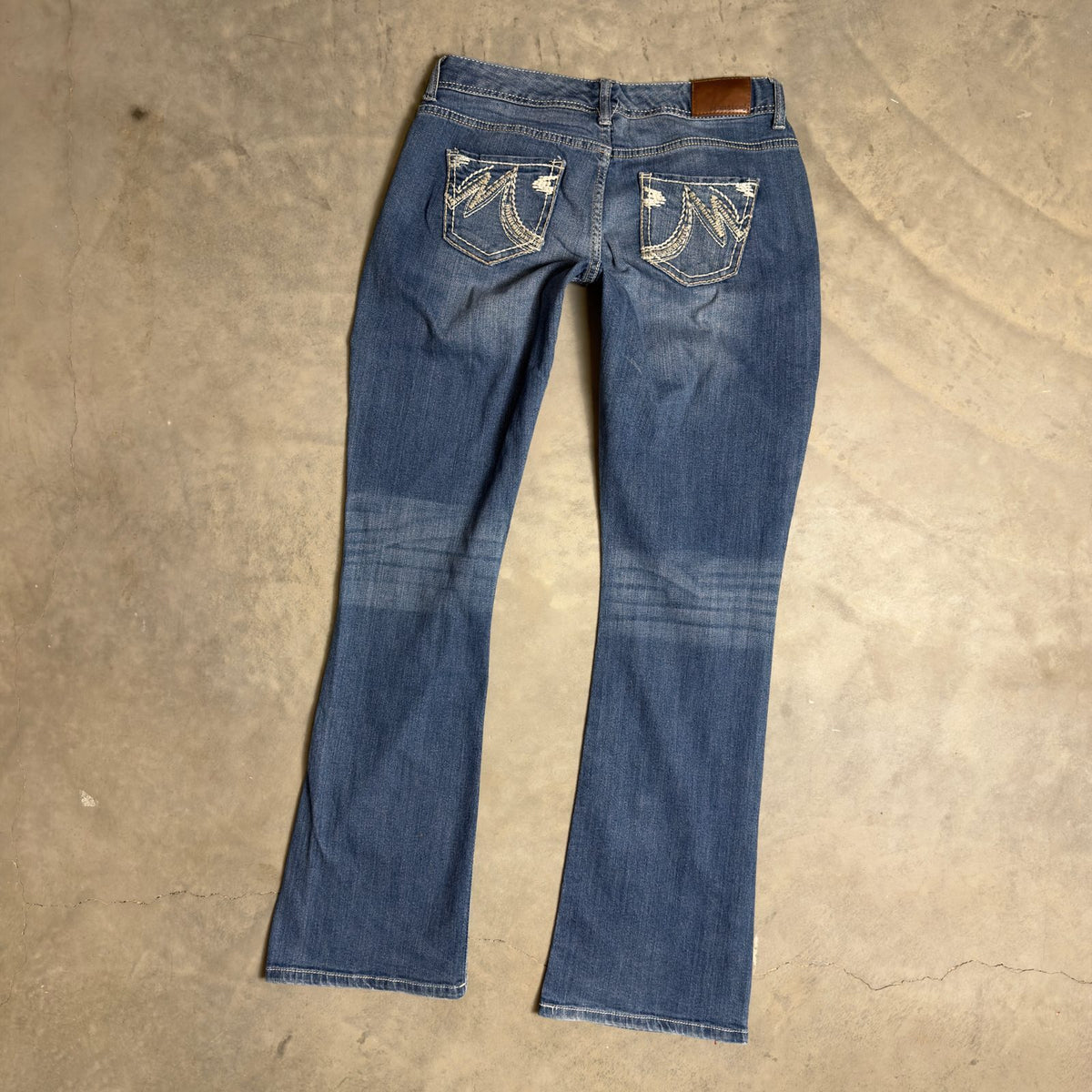 Maurices Bootcut Baggy Jeans Womens 3/4 Blue