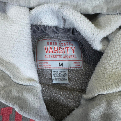 Varsity Ohio State Hoodie Men M Buckeyes Graphic Vintage