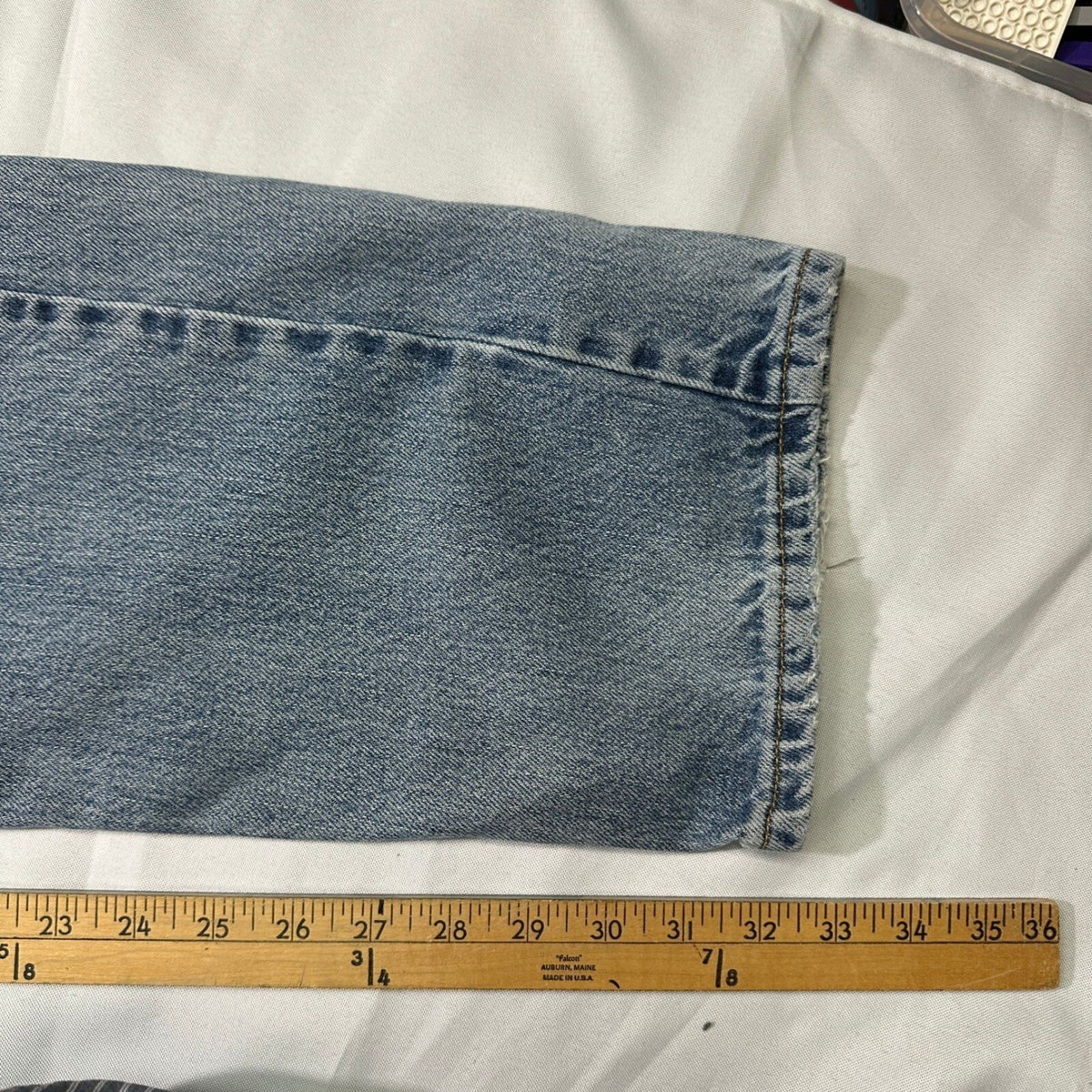 Levi's 505 Regular Fit Jeans Mens 36x36 Light Wash Baggy