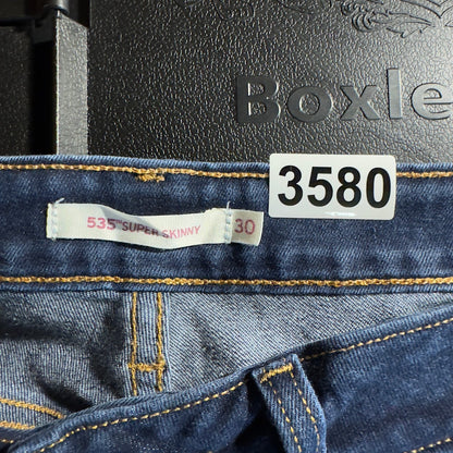Levi's 535 Super Skinny Jeans Womens 30x30 Dark Wash