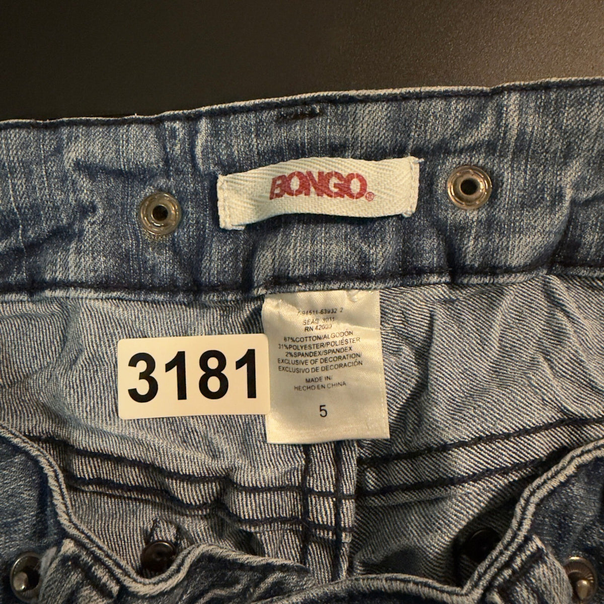 Vintage Bongo Distressed Crinkle Wash Capris Womens 5 Y2K