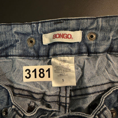 Vintage Bongo Distressed Crinkle Wash Capris Womens 5 Y2K