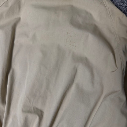 Kmart Zip Bomber Jacket Mens Beige Navy Collar
