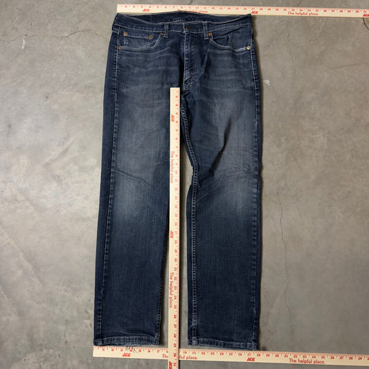 Levi's 505 Regular Jeans Mens 33x30 Dark Blue Classic