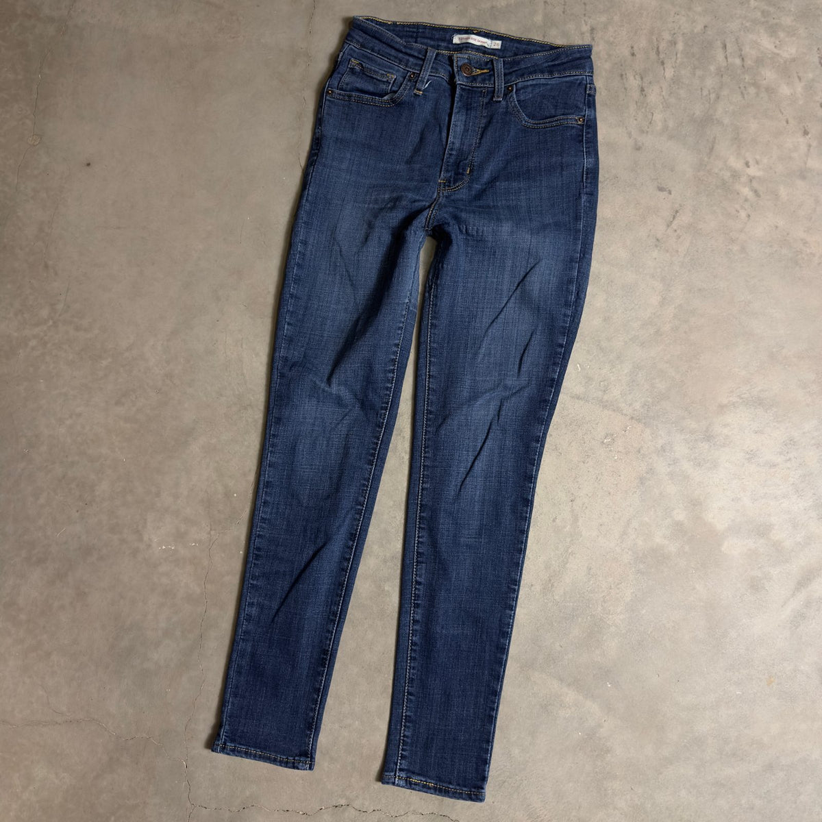 Levi's 721 High Rise Skinny Jeans Womens 26x28 Blue