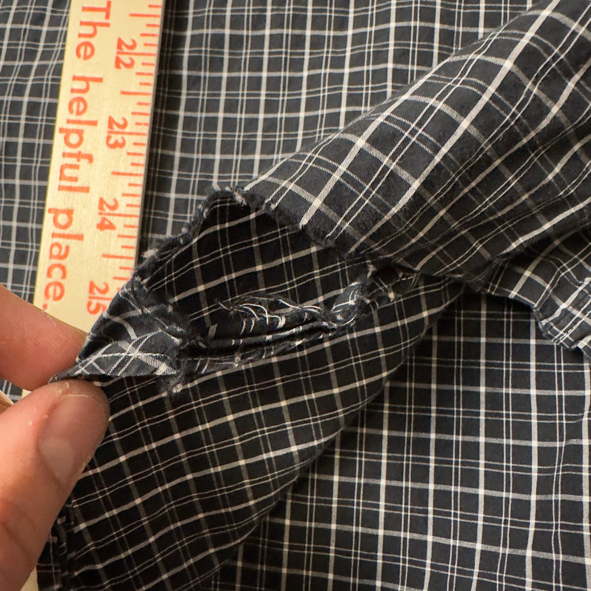 Ralph Lauren Check Shirt Mens XXL Black As Is