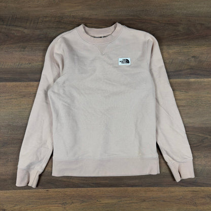 The North Face Womens Heritage Patch Crewneck Sweatshirt Pink Small