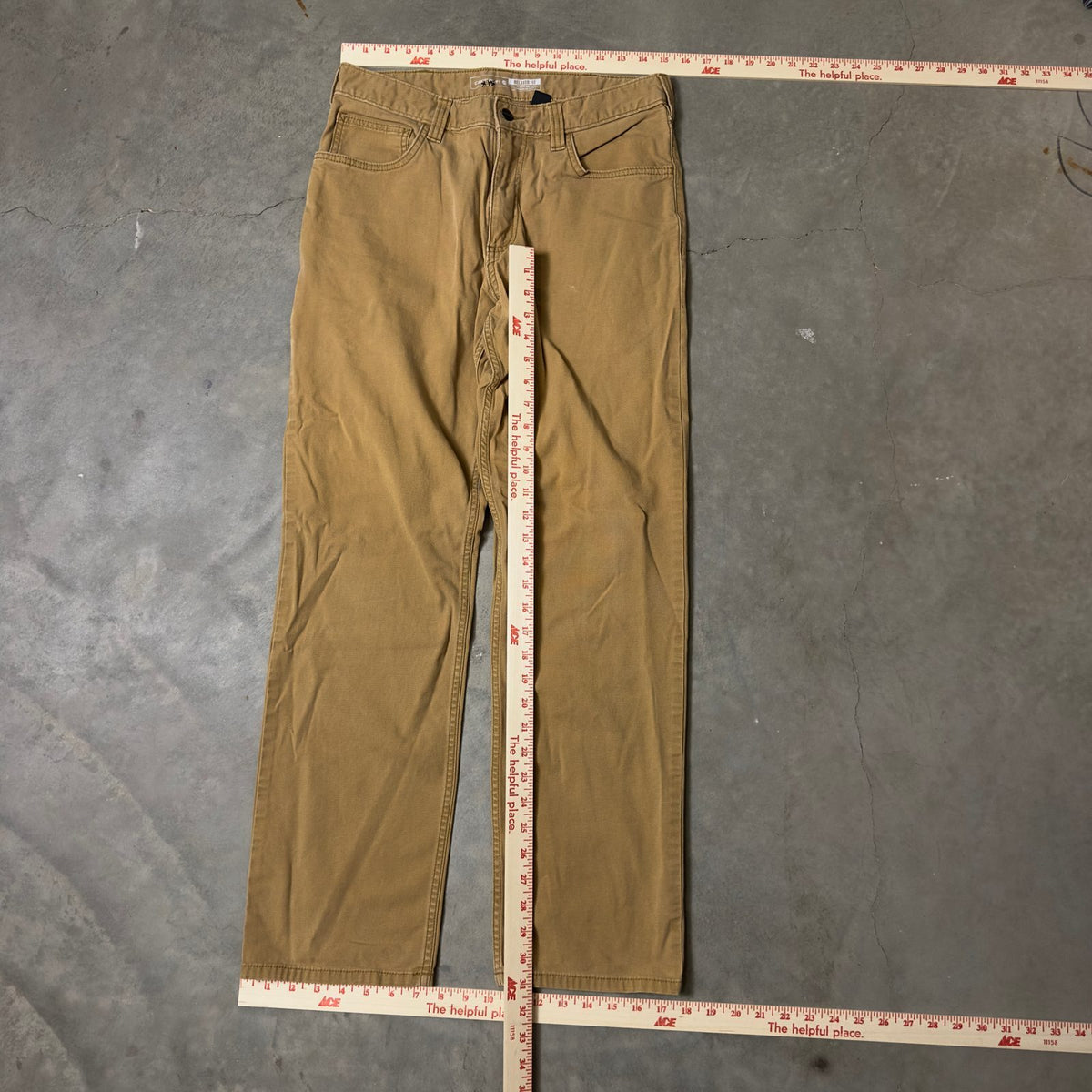 Carhartt Relaxed Fit Pants Mens 32x32 Tan Baggy Workwear