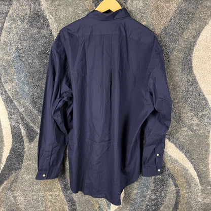 Ralph Lauren Blake Button Down Shirt Mens XL Navy PartyPoker