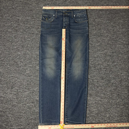 G-Star Raw Morris Low Straight Jeans Mens 30x32 Blue Faded