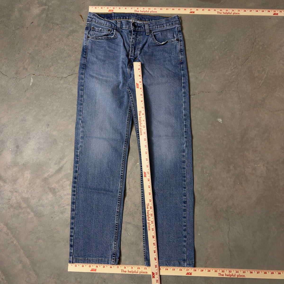 Levi's 505 Straight Jeans Mens 31x30 Medium Wash Classic