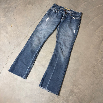 Vintage BKE Sabrina Bootcut Jeans Womens 27 Blue Distressed