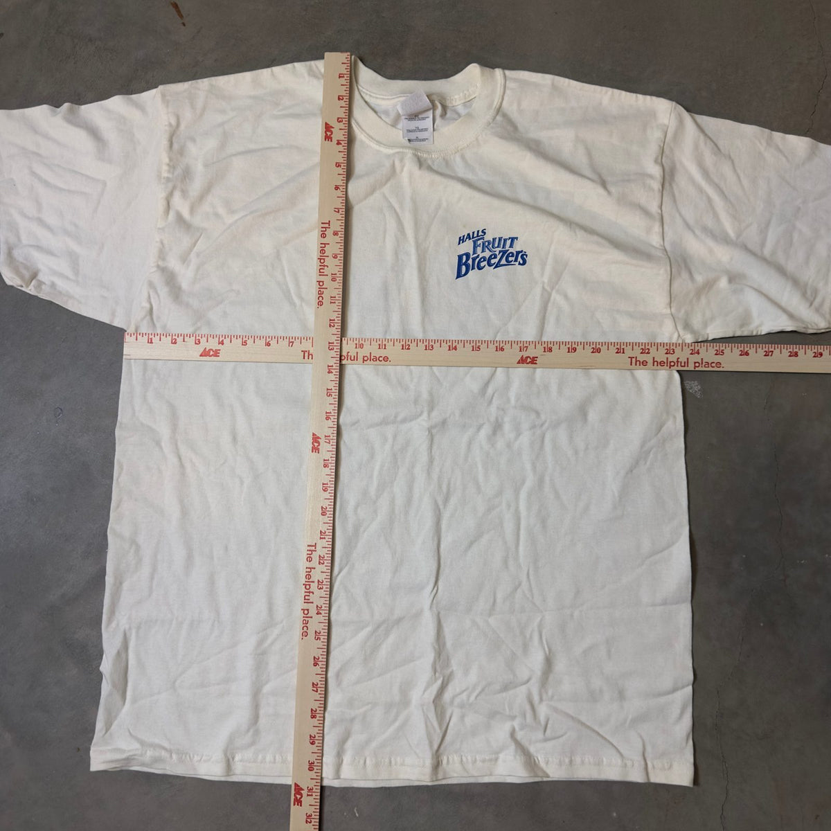 RARE Vintage Halls Fruit Breezers Pharma Promo Tee XL