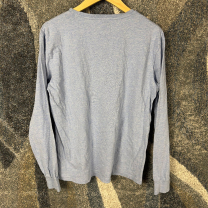 Polo Ralph Lauren Long Sleeve Tee Mens M Light Blue Heather