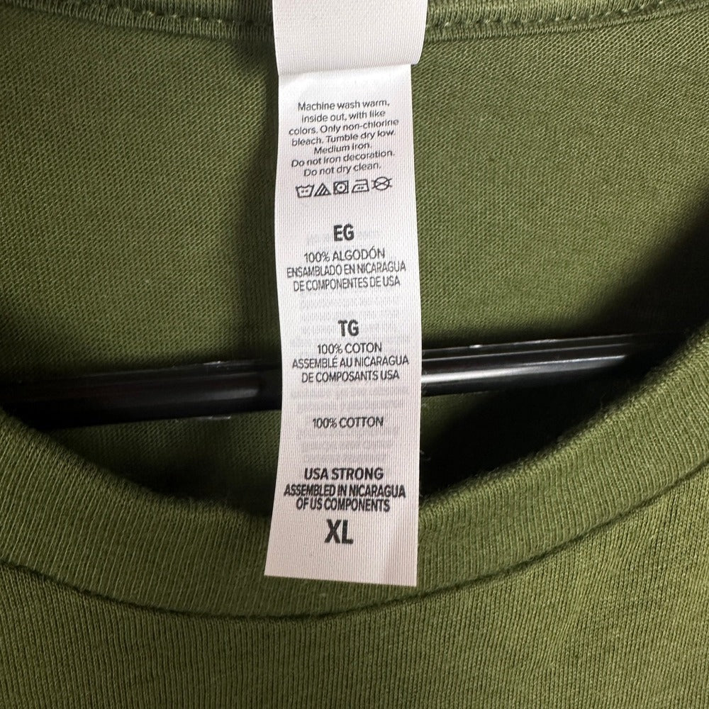 NWT Bella + Canvas Mens XL Olive Green Cotton T-Shirt