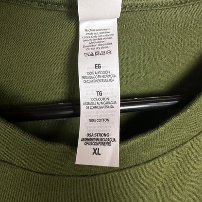 NWT Bella + Canvas Mens XL Olive Green Cotton T-Shirt