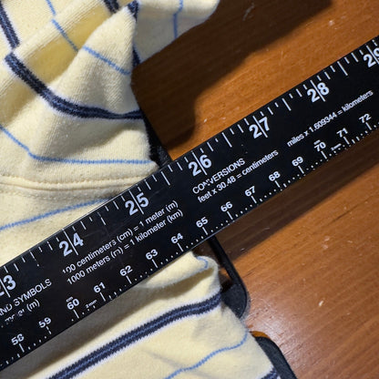 Eddie Bauer Striped Pima Cotton Polo Shirt Mens XL Yellow