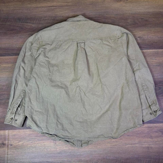 Guide Series Button Up Shirt Mens XL Tan Workwear Rugged
