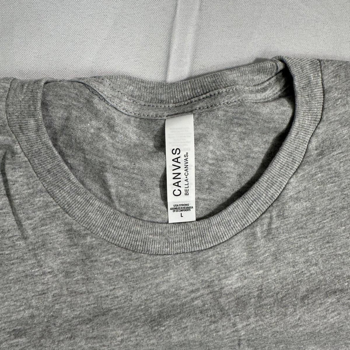 NWT Bella+Canvas Mens L Heather Gray Short Sleeve Tee 2 ea.