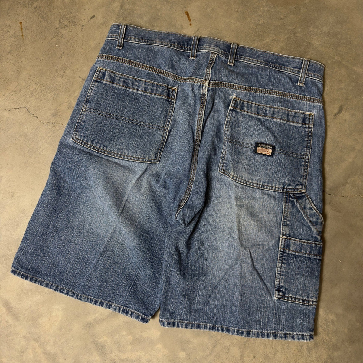 Vintage Y2K Arizona Carpenter Denim Shorts Mens 36 Baggy