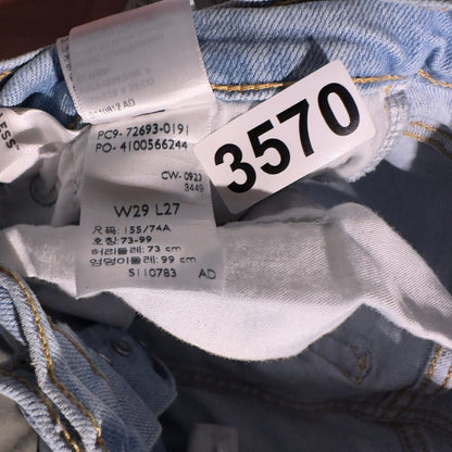 Levi's 562 Loose Straight Jeans Womens 29x27 Light Wash